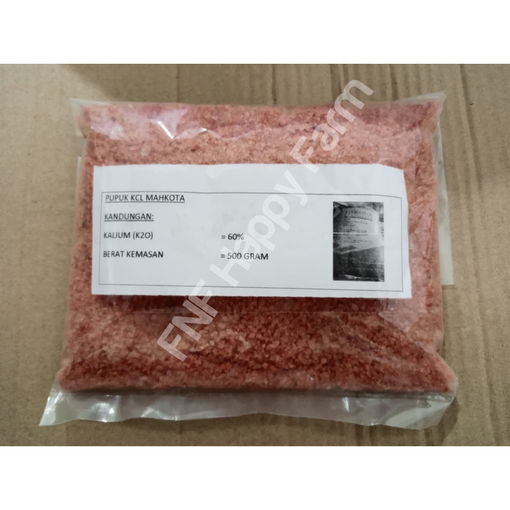 Pupuk KCL Mahkota repack 500gr