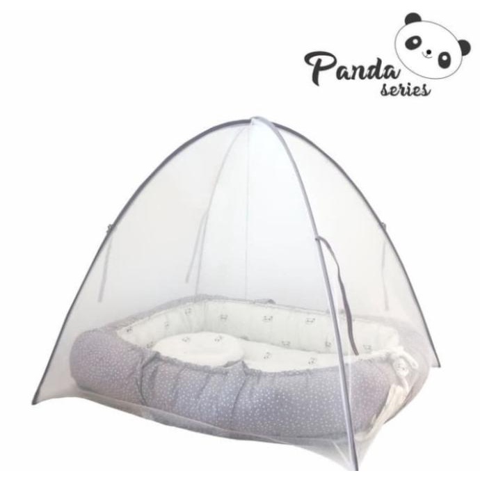 Omiland kasur serut bayi + kelambu Panda series - OYK 1141