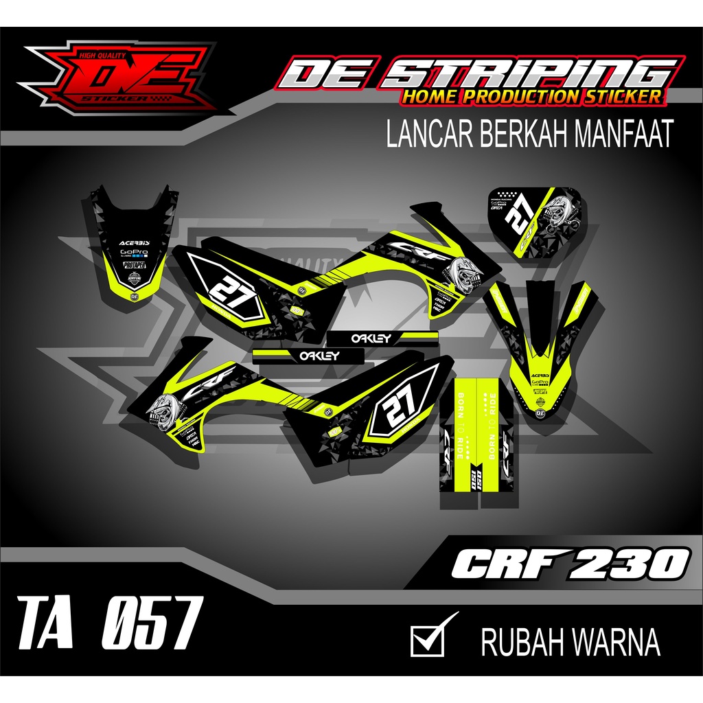 Striping Stiker Motor CRF 230 Stiker Decal CRF 230 TA057
