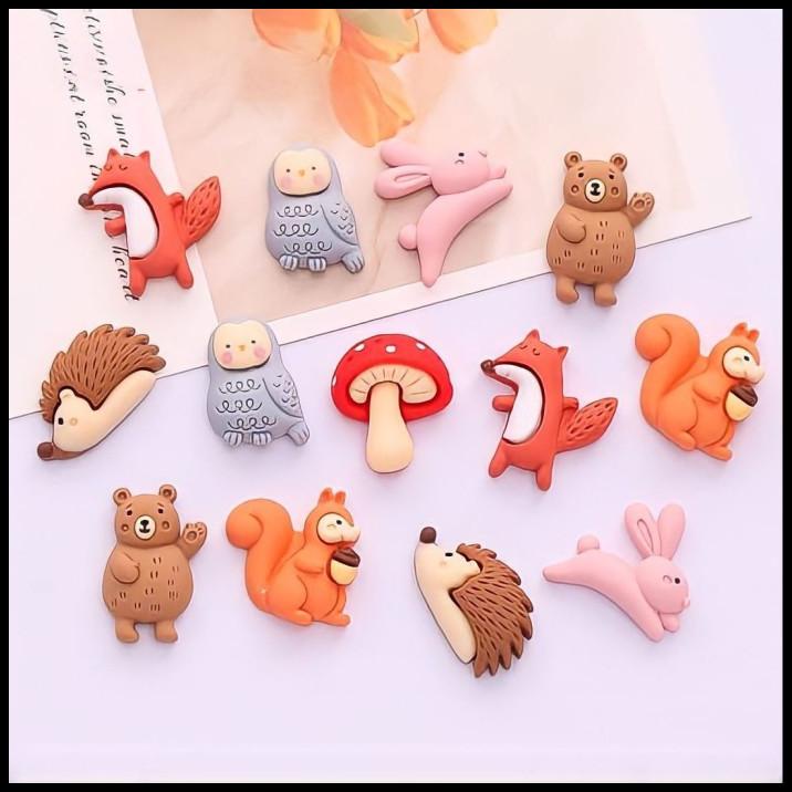 

Cute Forest Animal Charm Hiasan Slime Binatang Lucu Resin