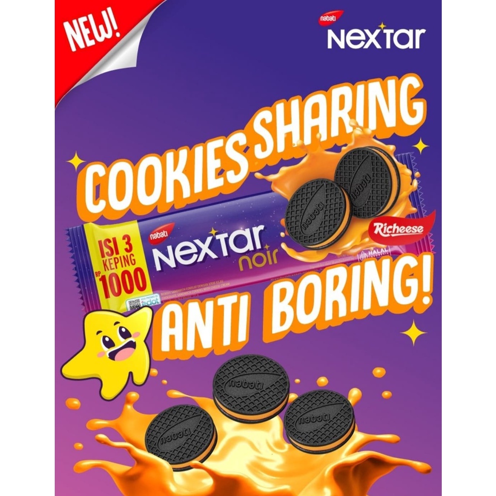 Nextar Noir Rhicoco | Cookies &amp; Cream | 10 Bks @ 22 g | Nabati