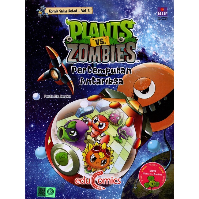 Educomics Plants vs Zombies Komik Sains Robot: Pertempuran Antariksa