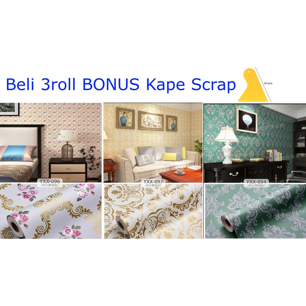 WALLPAPER DINDING 45CM X 10METER