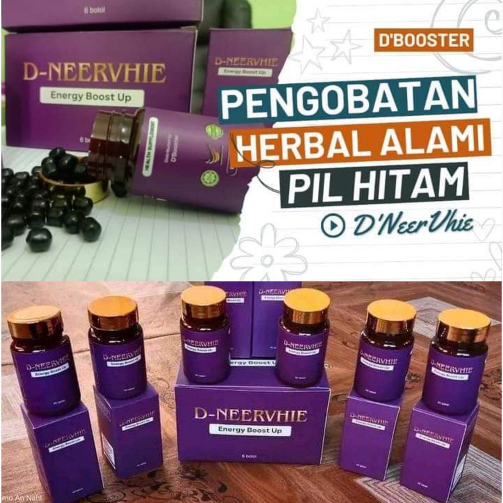 DNEERVHIE 1 BOTOL ISI 40 PIL HITAM AJAIB TERBAIK ORIGINAL