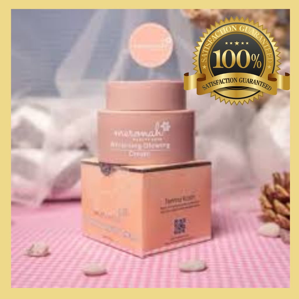 krim meronah glowing bpom cream whitening untuk flek hitam bekas jerawat original ori asli