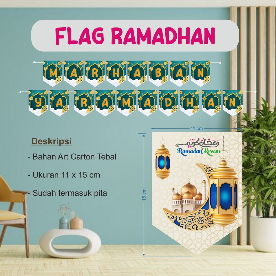 Banner Flag Ramadhan / Dekorasi Ramadhan