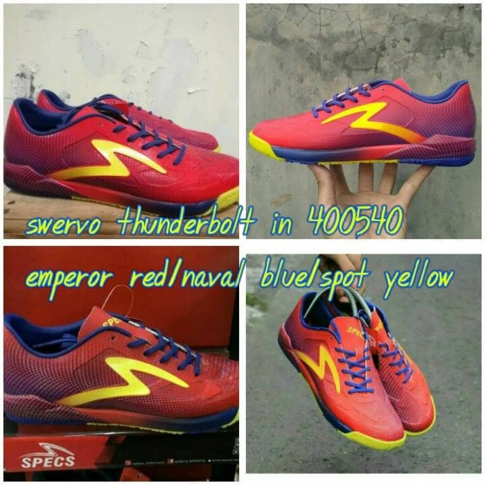 {MentariStore} SEPATU FUTSAL SPECS SWERVO THUNDERBOLT IN ORIGINAL Limited