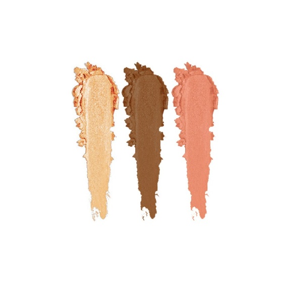 ESQA Trio Goddess Cheek Palette - Bronzer, Blush, and Highlighter