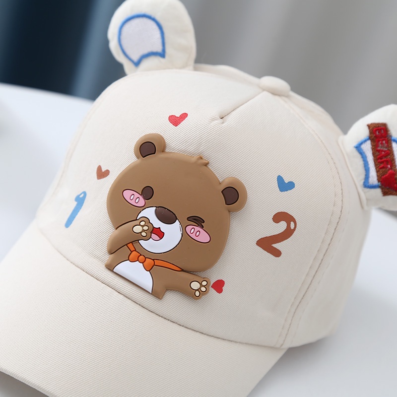 3-8 tahun Topi Baseball Anak Import Model Bear Love 12