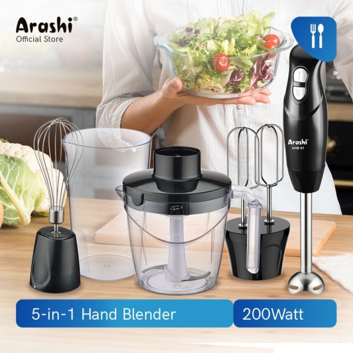 BLENDER TANGAN ARASHI 5 IN 1 HAND BLENDER ARASHI AHB 01