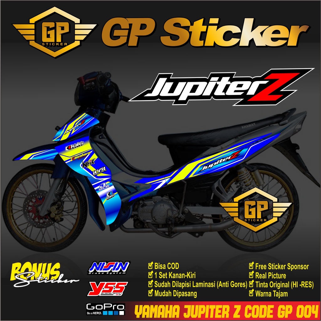 STRIPING STIKER LIS VARIASI MOTOR YAMAHA JUPITER Z/SPARK 115 RC RACING GP 004