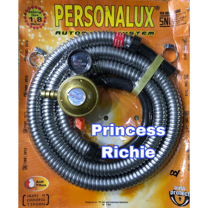 regulator gas Selang gas personalux paket plus regulator N5H9 Fashion terbaik PROMO anti bocor otoma