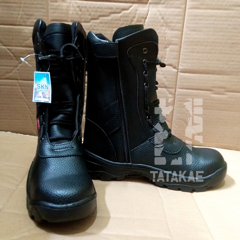 Sepatu Boot Safety PDL Security Satpam Ujung Besi Tinggi 26 cm