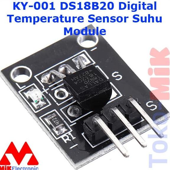 KY-001 KY001 DS18B20 18B20 THERMOMETER TEMPERATURE SENSOR SUHU MODULE tok-mi Juara