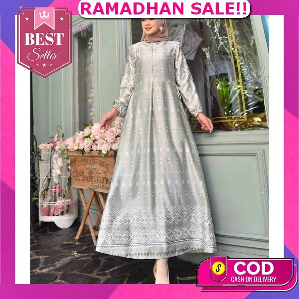 Shabiyan.Id 391 Gamis Remaja Perempuan Moscrepe Premium Polos Gamis Terbaru 2023 Lebaran Wanita Impo