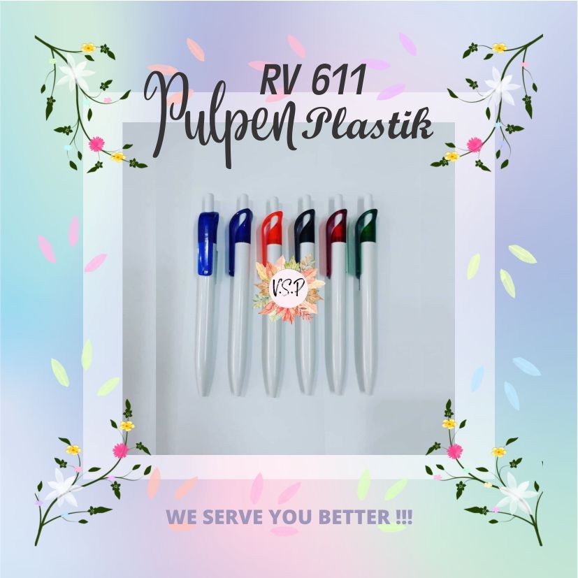 

Pulpen Plastik RV 611 / Souvenir Wedding Seminar kit Murah