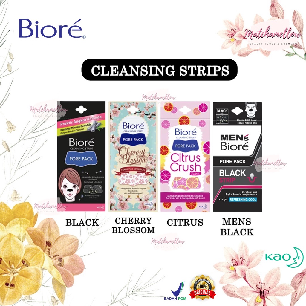 ❄️MATCHA❄️BIORE CLEANSING STRIPS PORE PACK - PENGANGKAT KOMEDO PRAKTIS ORIGINAL