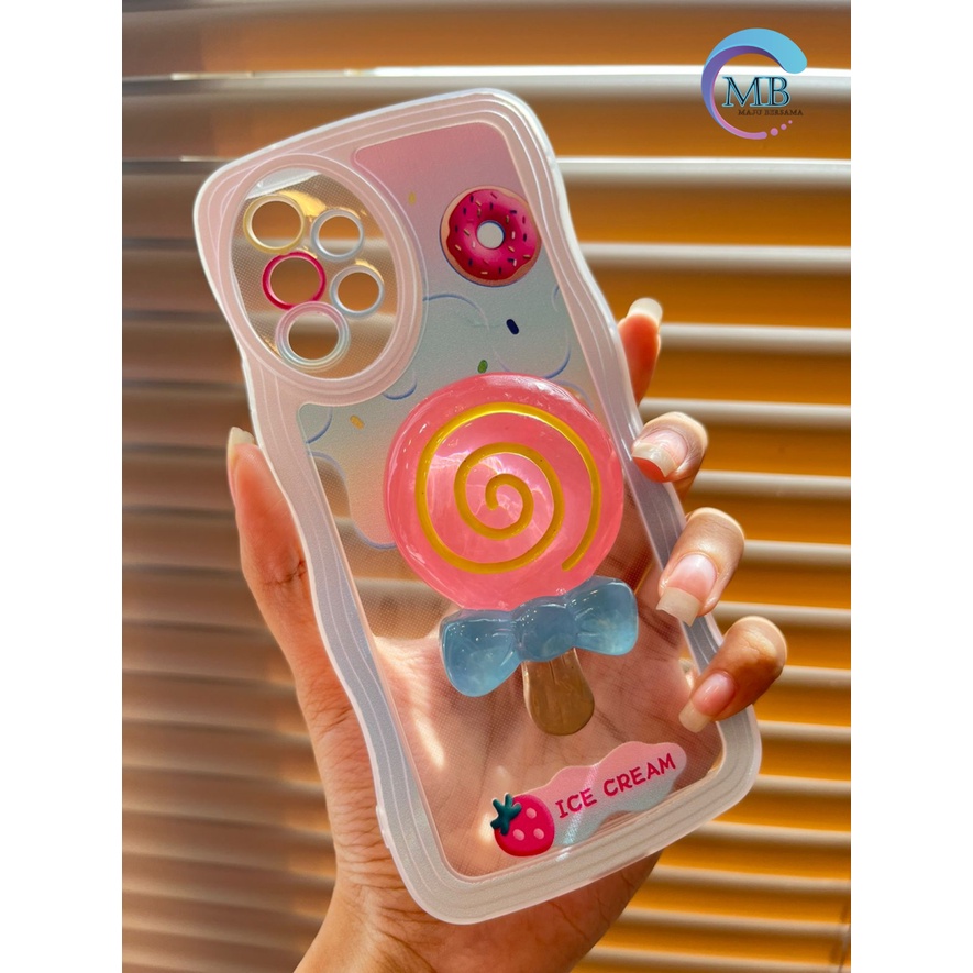 SS275 SOFTCASE ICE CREAM BUTTER WITH CANDY POPSOCKET FOR XIAOMI REDMI A1 PLUS 2022 4A 5A 6A 8 9A 9C 10A 10 10C NOTE 5A PRIME 8 9 10 11 PRO 11S POCO C40 M3 M4 M5 X3 PRO NFC MB4541