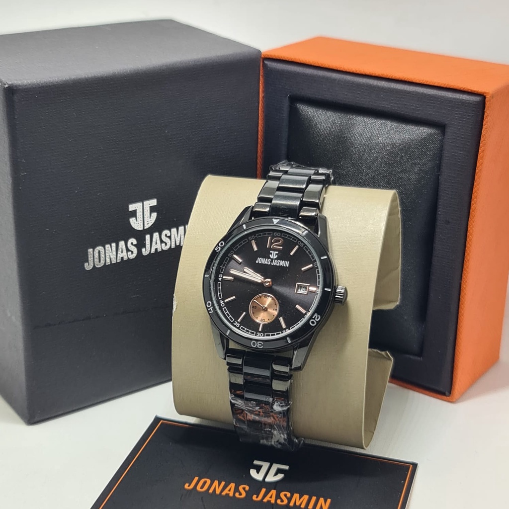 Jam Tangan Wanita Fashion Analog Jonas Jasmin JJ 2218 Rantai Original Tahan Air