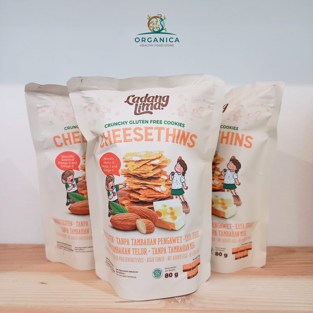 

Ladang Lima Healthy Cookies - Cheesethin & Blackthin Gluten Free Cookies Snack Sehat