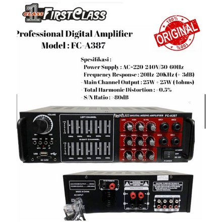 AMPLIFIER FIRSTCLASS FC A387 / FCA387 / FCA 387 / A387 /FC A-387