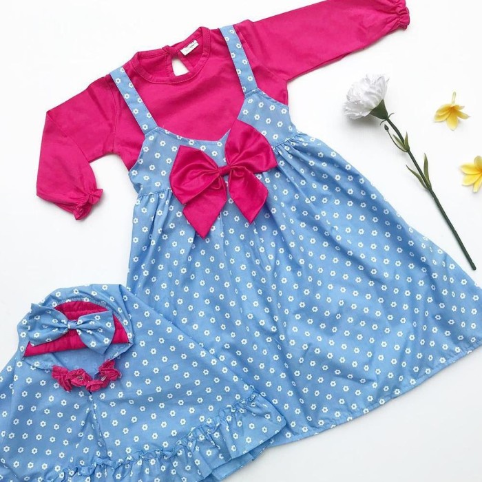 Baju Muslim Anak Babeebabyshop Abbie Gamis Bayi Perempuan Baju Muslim - Abbie Pink Z7G8 karakter tre