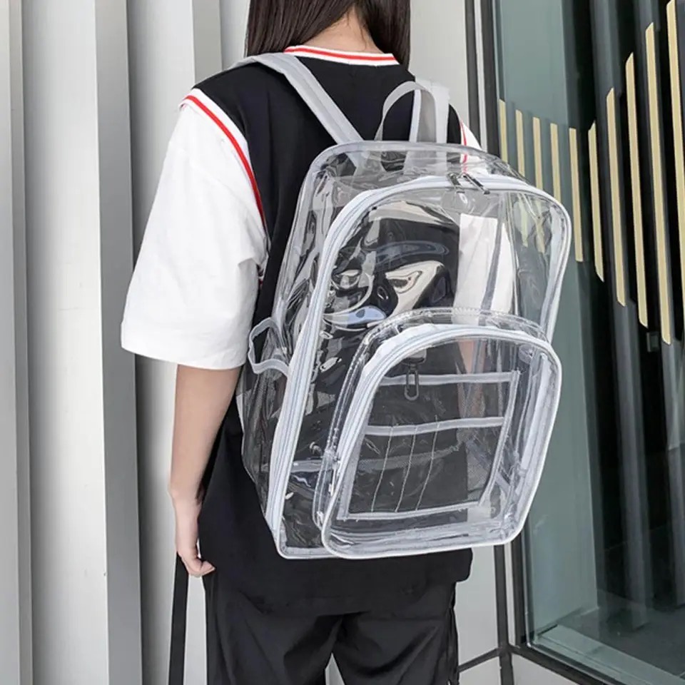 TAS RANSEL KONSER TRANSPARAN [TAS KONSER MUAT LIGHTSTICK] TAS TRANSPARAN RANSEL WANITA PVC TAS KONSER KAPASITAS BESAR SISWA TAS RANSEL GADIS TAS SEKOLAH TAS RANSEL BARU