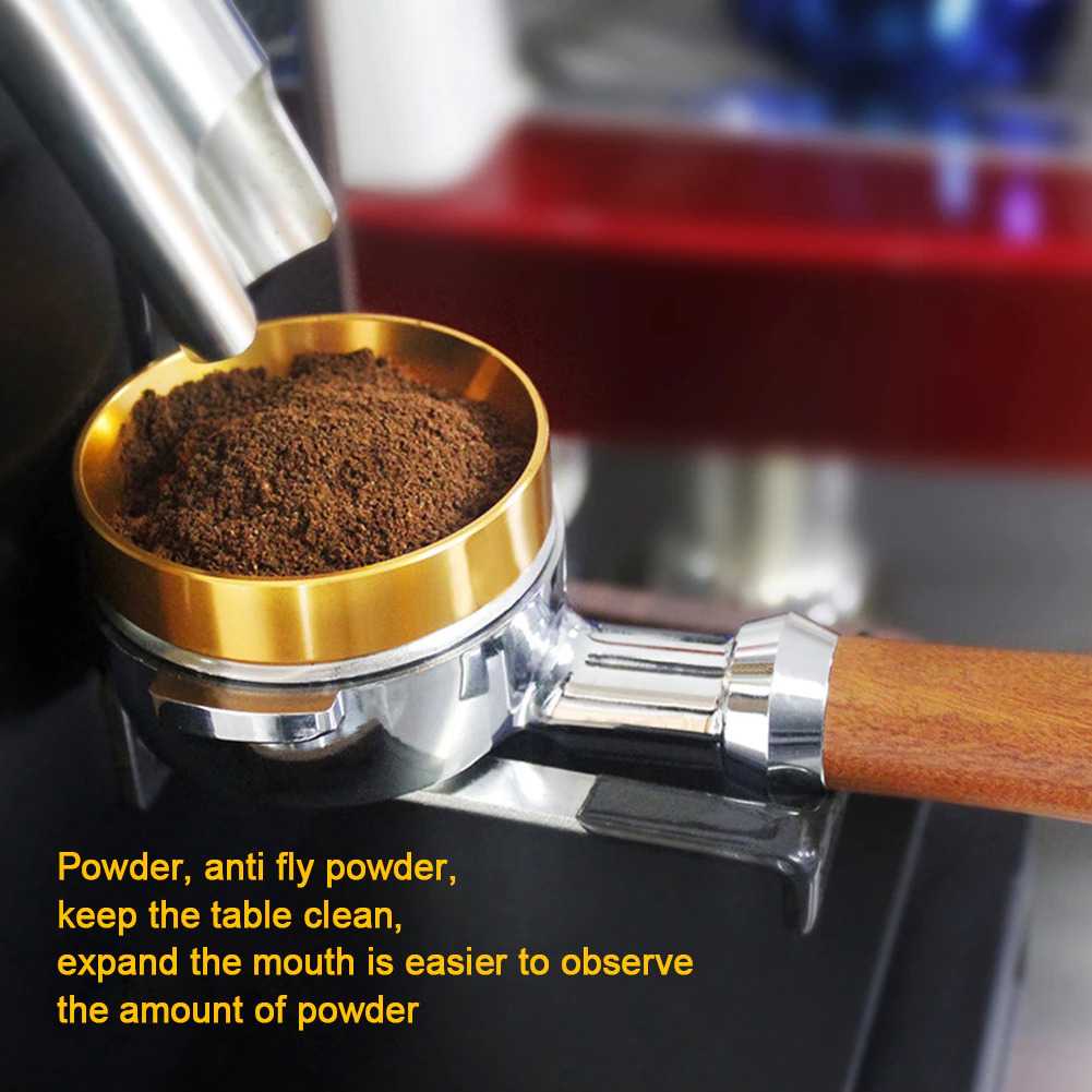 (BISA COD) FTIHSHP Dalinwell Dosing Powder Ring Magnetic Espresso Tamper Aluminium - YXA045