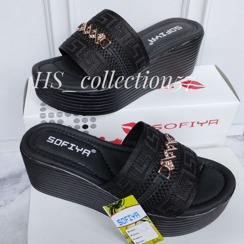 Sandal Wedges wanita sofiya import/wedges wanita import/Wedges sofiya import terbaru termurah
