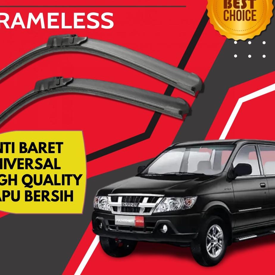 HOT SALE WIPER MOBIL ISUZU PANTHER 1 SET SEPASANG KARET WIPER MOBIL  WIPER FRAMELESS WIPER KACA MOBI