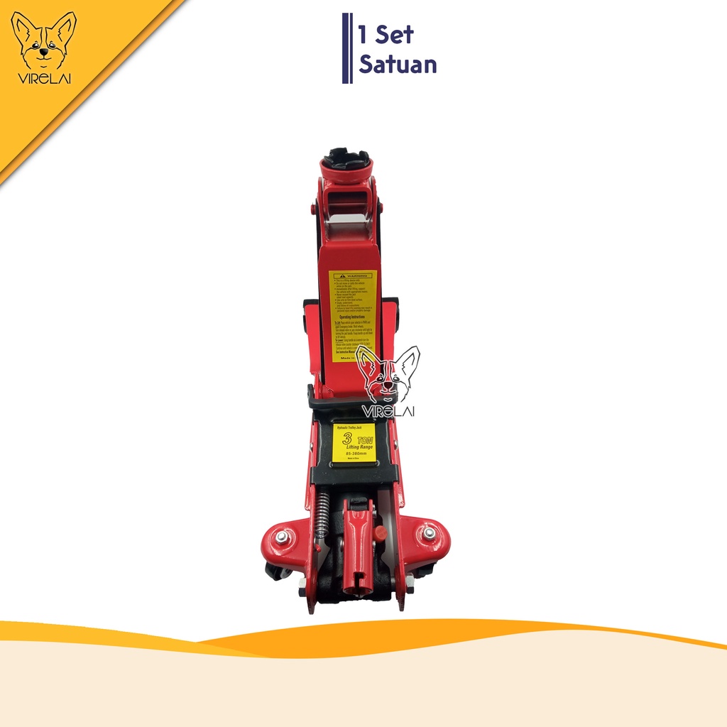 Dongkrak Buaya 3 Ton / 3 T Floor Jack Blow Case Berkualitas Tinggi Hidrolik Floor Jack Mobil