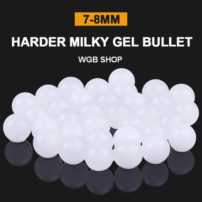 BB Bullet Wgg 7-8mm Wilky White - Bb wgg - Peluru Water Gel