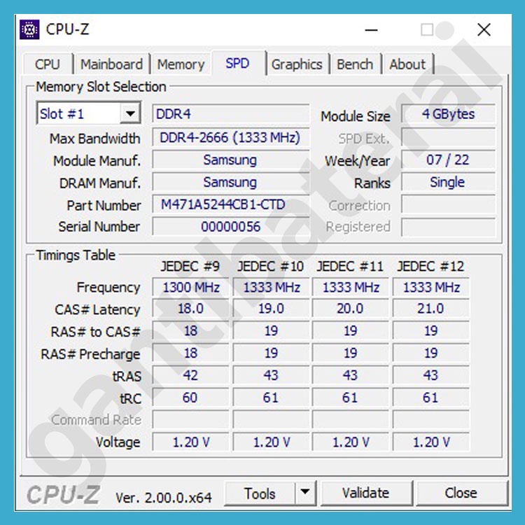 Ram laptop 4GB DDR4 DDR4-2666 PC4-21300 PC4-2666 Sodimm