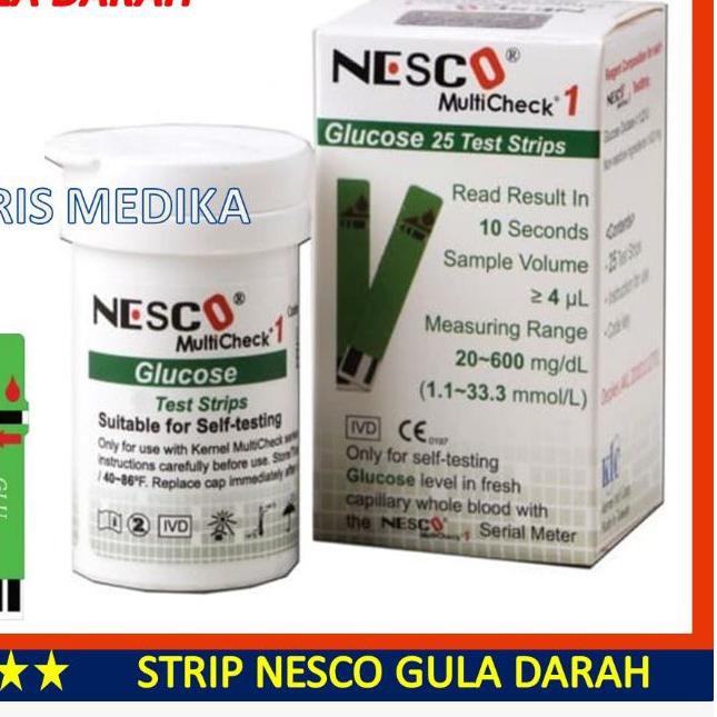 ✹ strip nesco gula darah / strip nesco glucose Strip gula darah nesco/ strip glucos/stik gula darah 