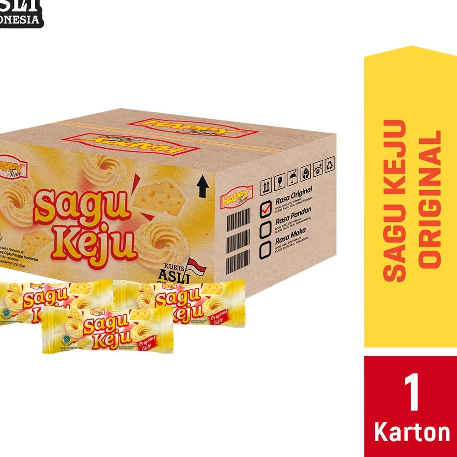 

➹ Happy Time Sagu Keju (1 Karton isi 6 pack) ✧