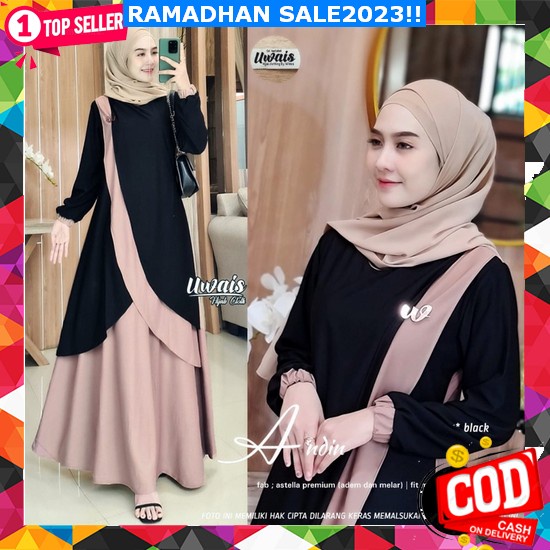 Rrandoomm Gamis Terbaru Lebaran 2023 Baju Gamis Model Sekarang Fashion Viral Kekinian Dress Import W