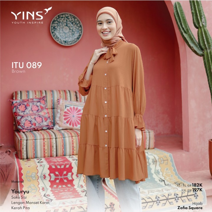 Tunik ITU 089 YINS Terbaru 2023 / Fashion Muslim Tunik