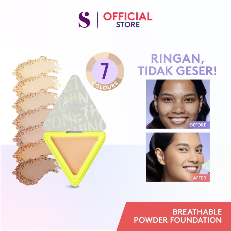 SOMETHINC DNA Airbrush Breathable Powder Foundation - Bedak Padat