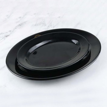 Golden Dragon Horeka Hitam Piring Lodor 12" (P5612) SET 48 PCS