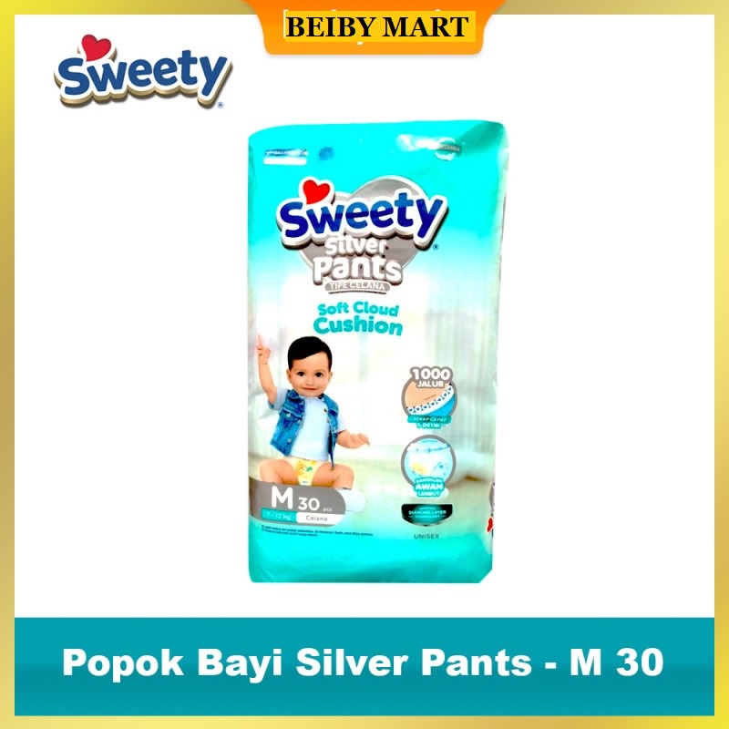 SWEETY SILVER PANTS / POPOK CELANA S32/M30/L28/XL26/XXL24