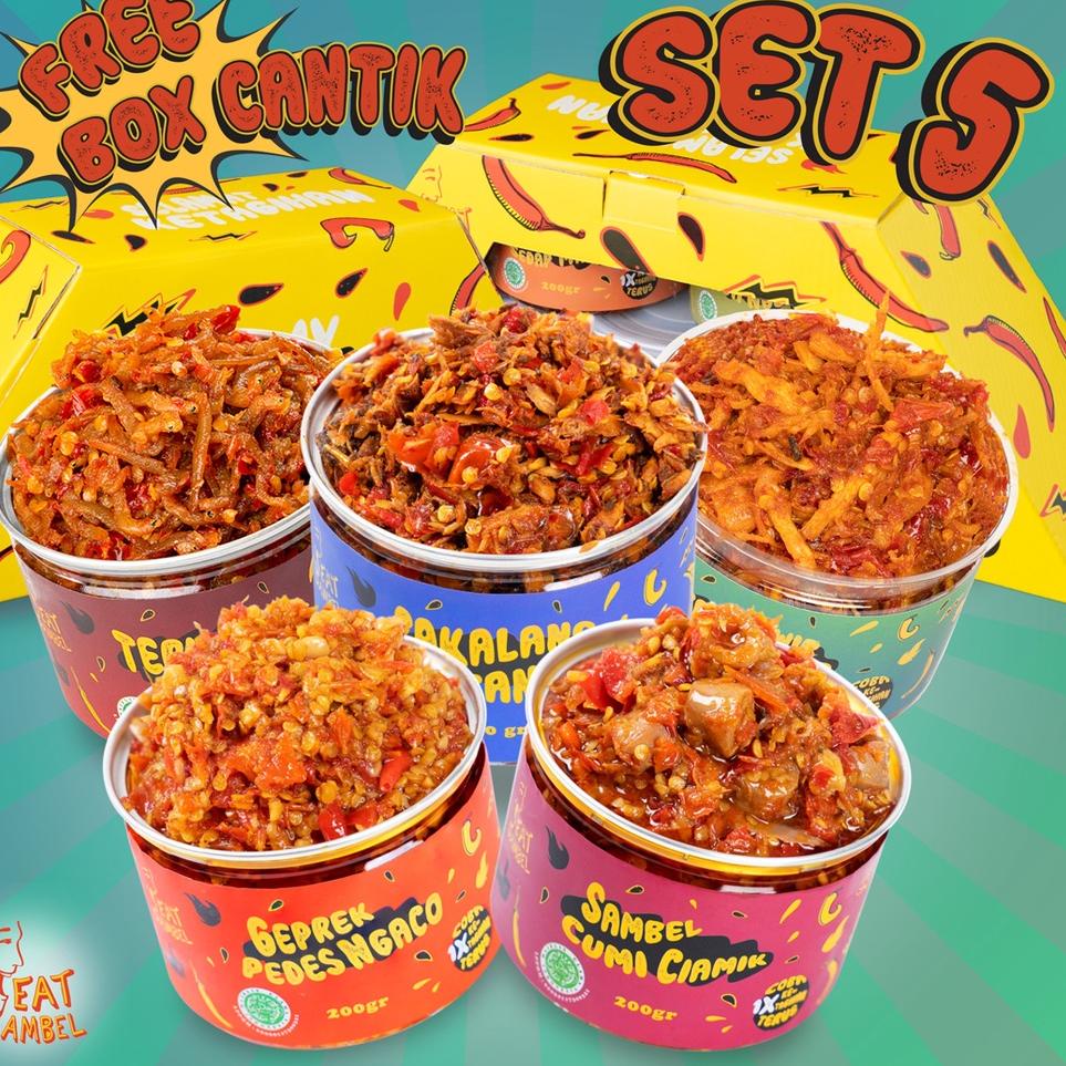 

➷ Eatsambel - Set Sambel Jagoan Kumplit 5 Varian Eatsambel! ♦