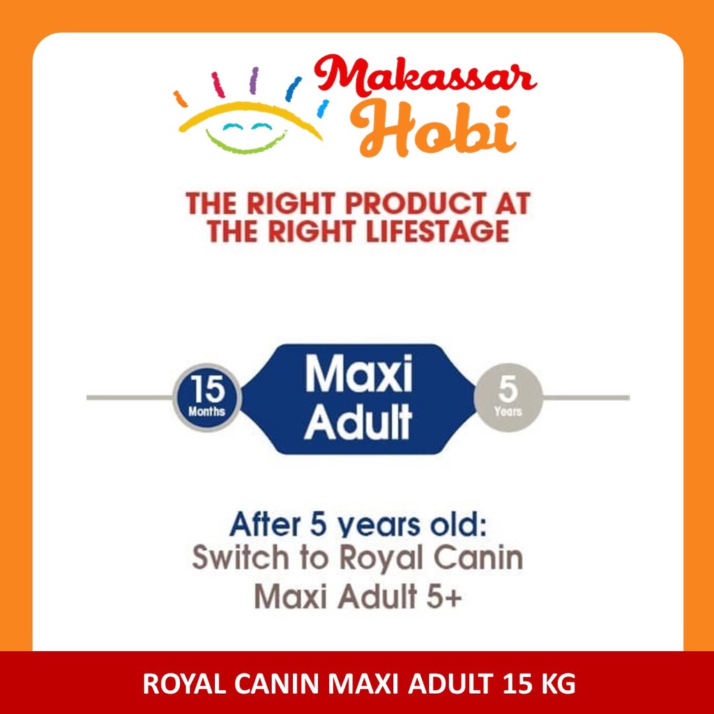 Royal Canin Maxi Adult 15kg 15 kg Makanan Anjing Dewasa Dry Dogfood