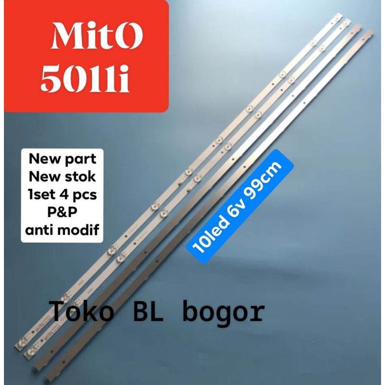 LAMPU LED BL BACKLIGHT TV MITTO MITO 5011i 50INC 10k 10led 5011