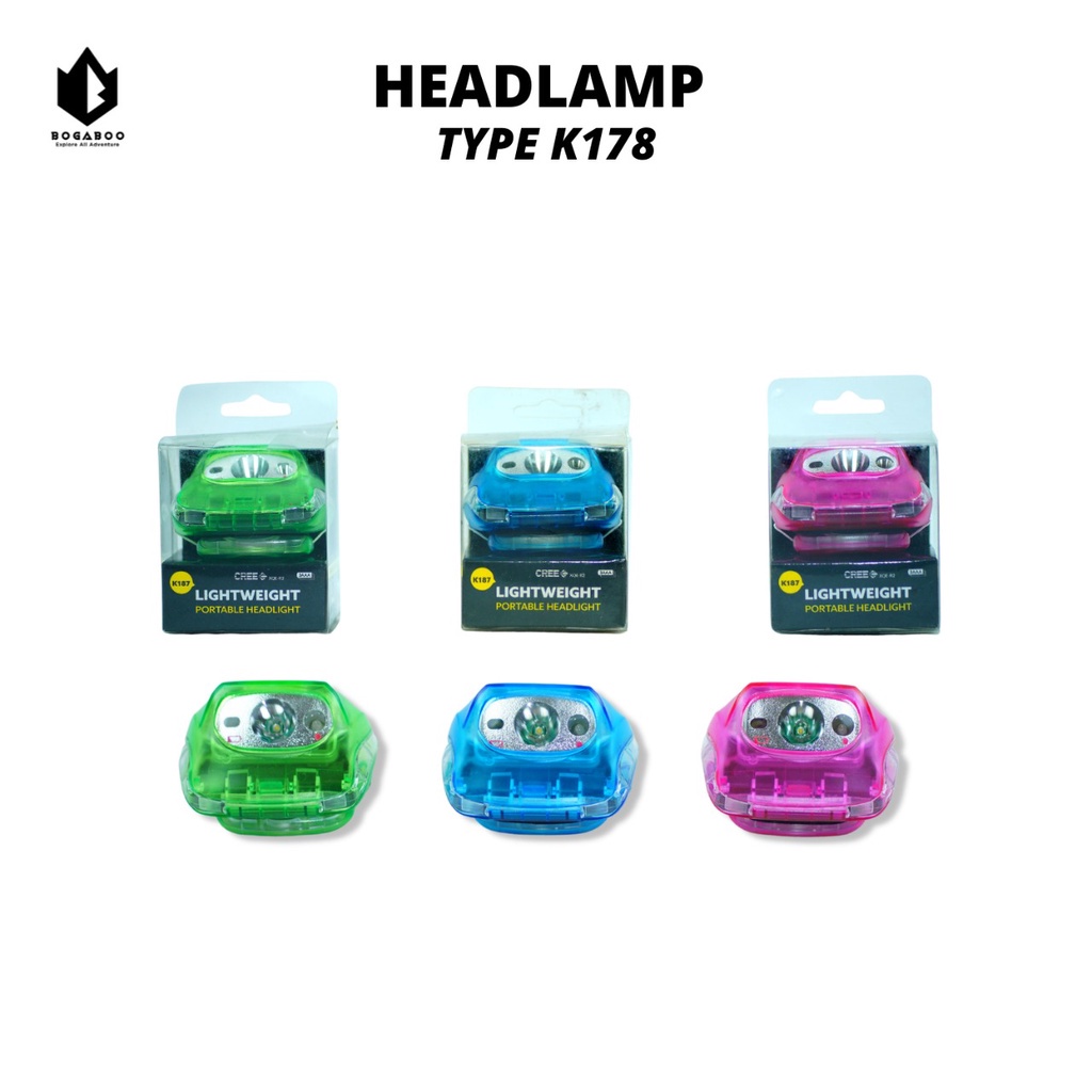 HEADLAMP LIGHTWEIGHT K187 PORTABLE