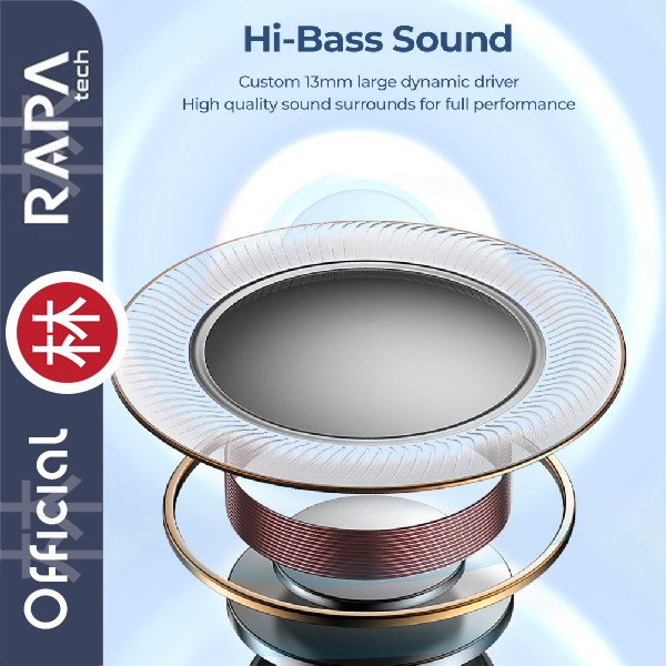 RAPAtech TW1011 - TWS Air I Hi-Bass Audio - 18 Jam BT 5.3 ENC