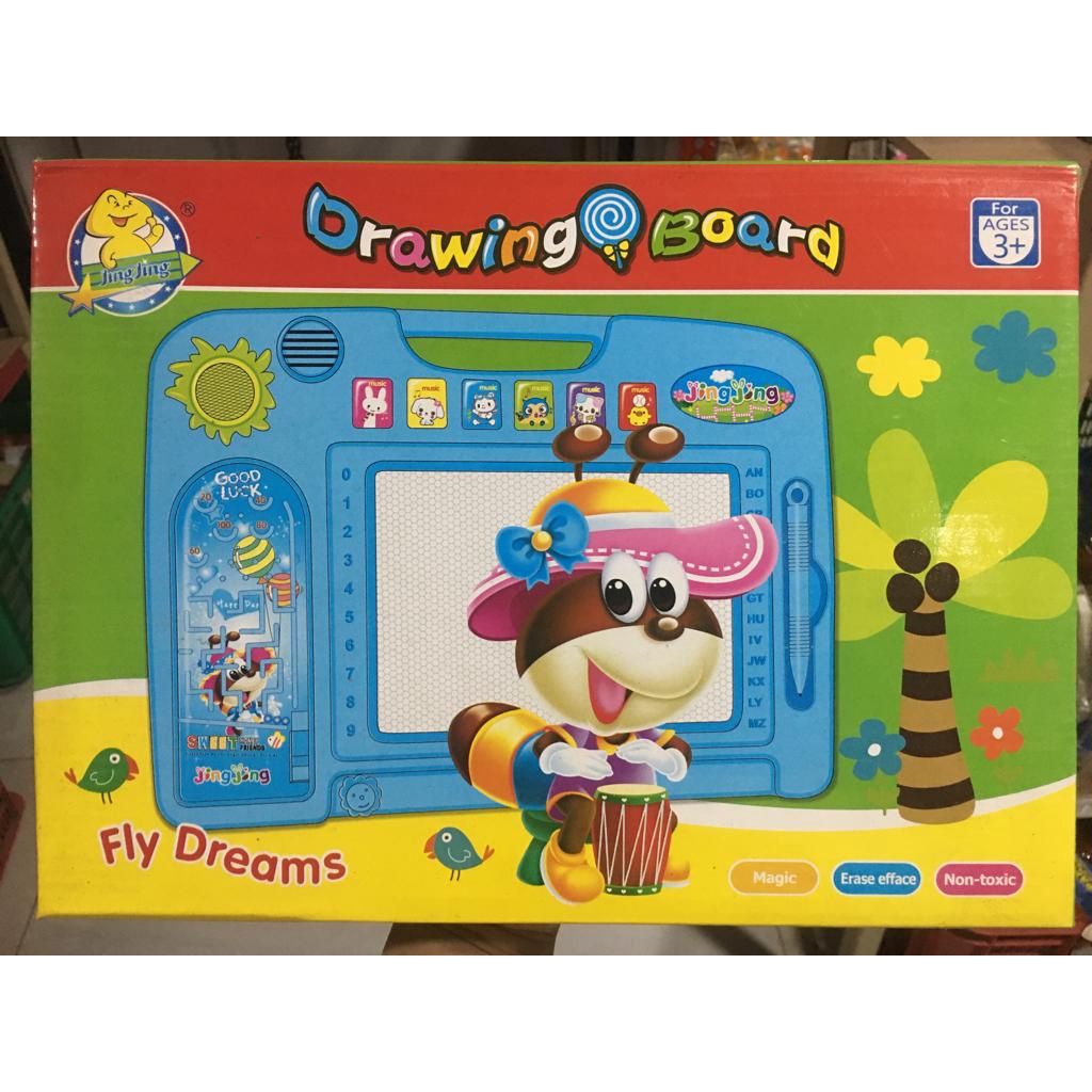 papan tulis magnetic bisa di hapus white board mainan anak TK 607a