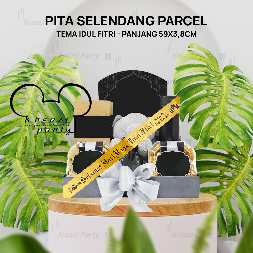 

Pita Parcel Selamat Hari Raya Idul Fitri Orange / Pita Lebaran