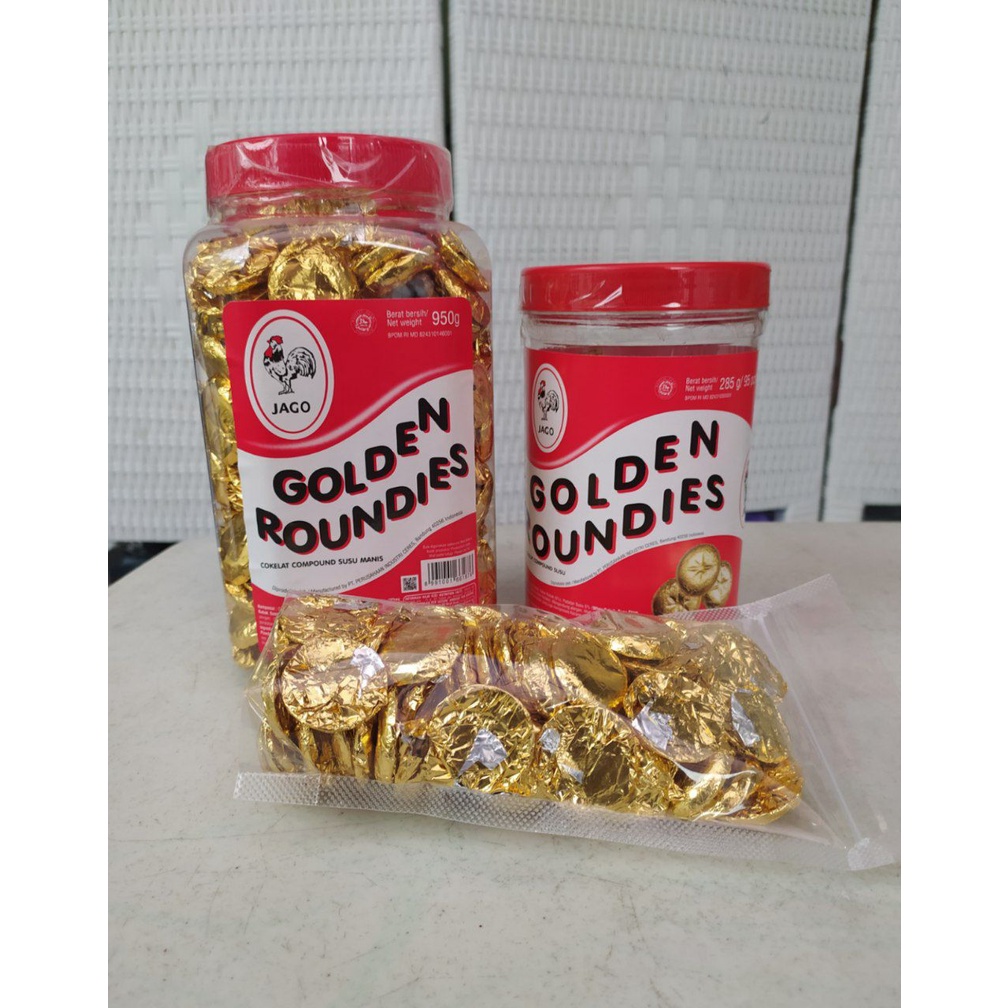 

Golden Roundies toples original coklat koin