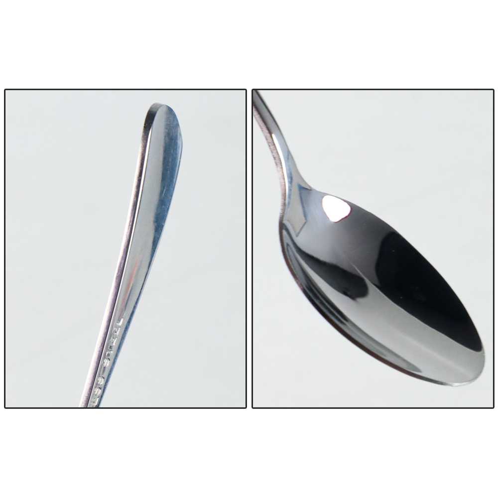 Sendok Teh Dessert Tea Spoon Stainless Steel Comfortable Grip Sendok Minuman Panjang Runcing Material Stainless Steel