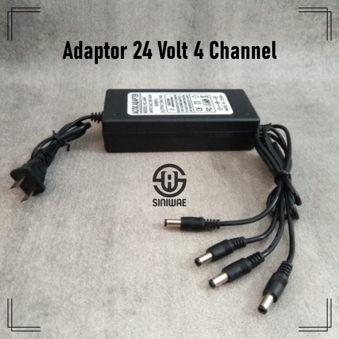 Adaptor 24 Volt 4A 4 Cabang 4 Channel Adapter Mist Maker 4 Ch